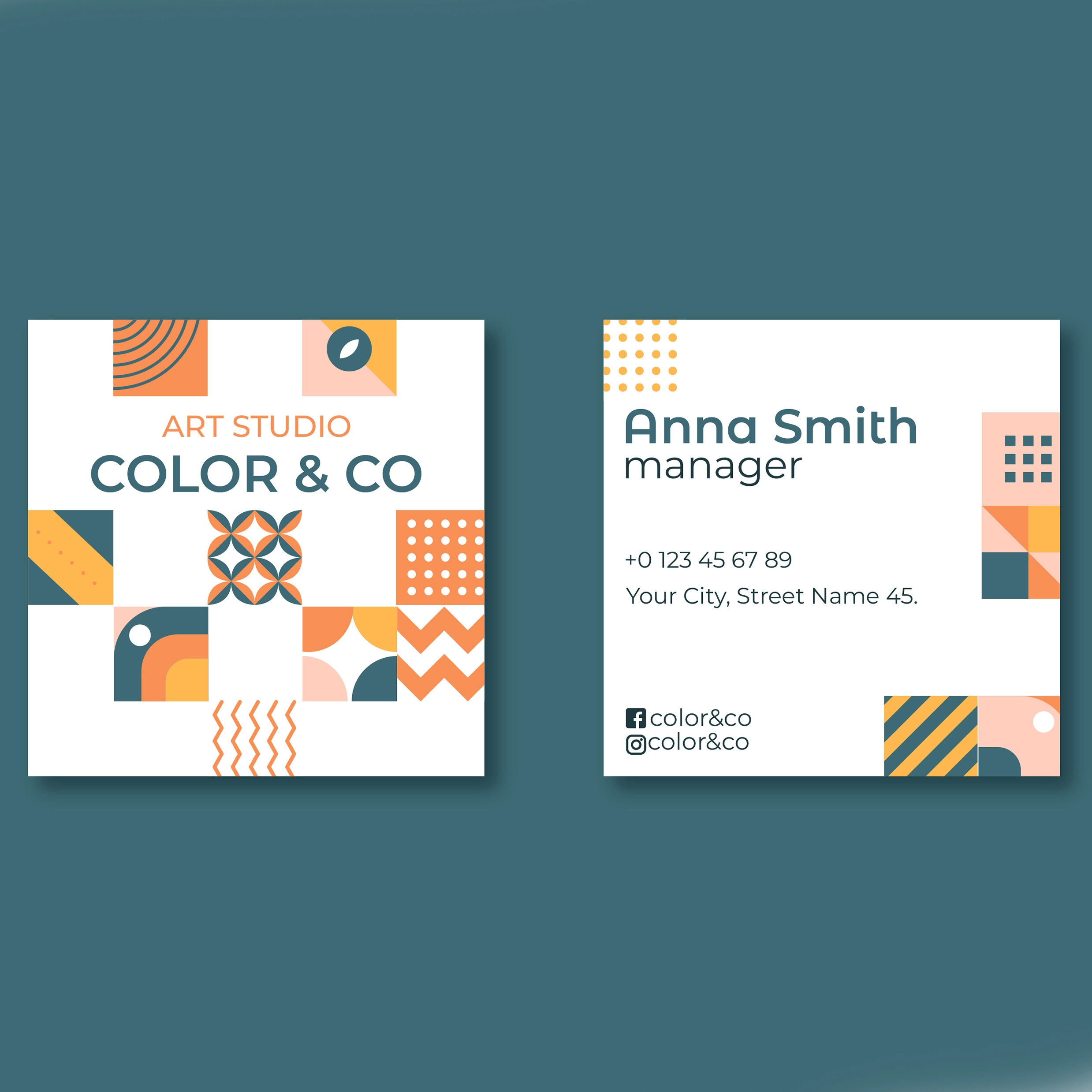 Flat Design Geometric Pattern